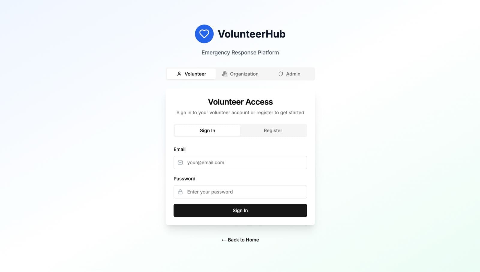 Volunteer-Hub